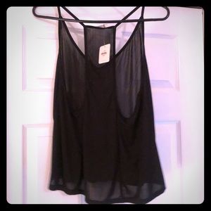 Black blouse tank top